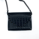 Black Gator Bag with Spikes